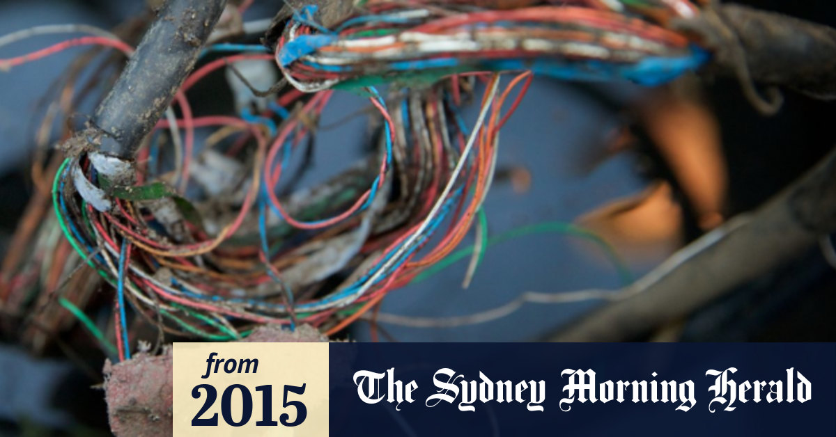 These are the muddy and broken copper phone lines NBN Co is buying from